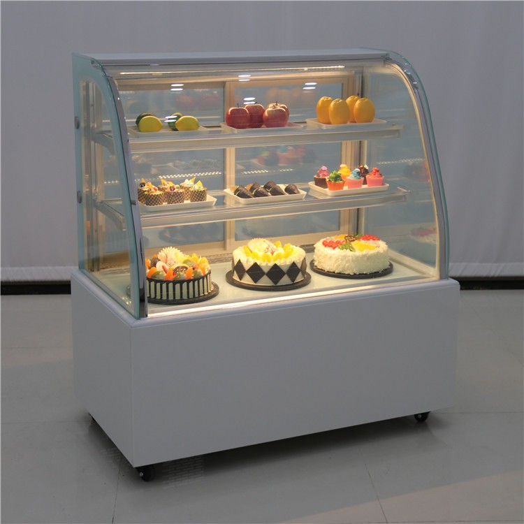 弧形蛋糕柜商用冷藏熟食寿司甜品慕斯保鲜展示柜