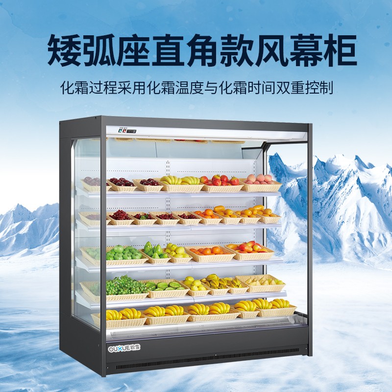 新款水果冷藏保鲜展示柜 水果蔬菜店冷柜菜市场保鲜柜厂家