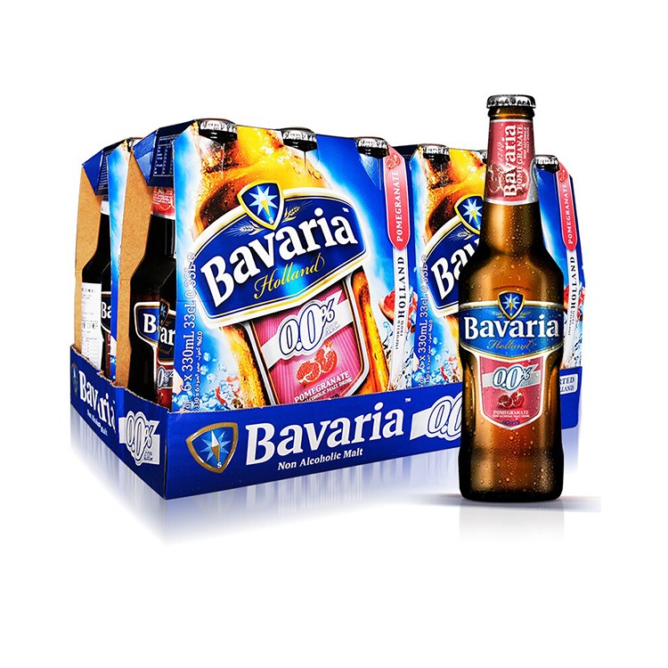 荷兰Bavaria宝华丽/宝华利 原装进口 0度无醇啤酒 无酒精啤酒 女士用酒 石榴味330ml